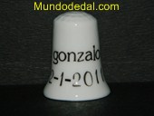 Dedal personalizado nombre y fecha