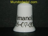 Dedal personalizado nombre y fecha